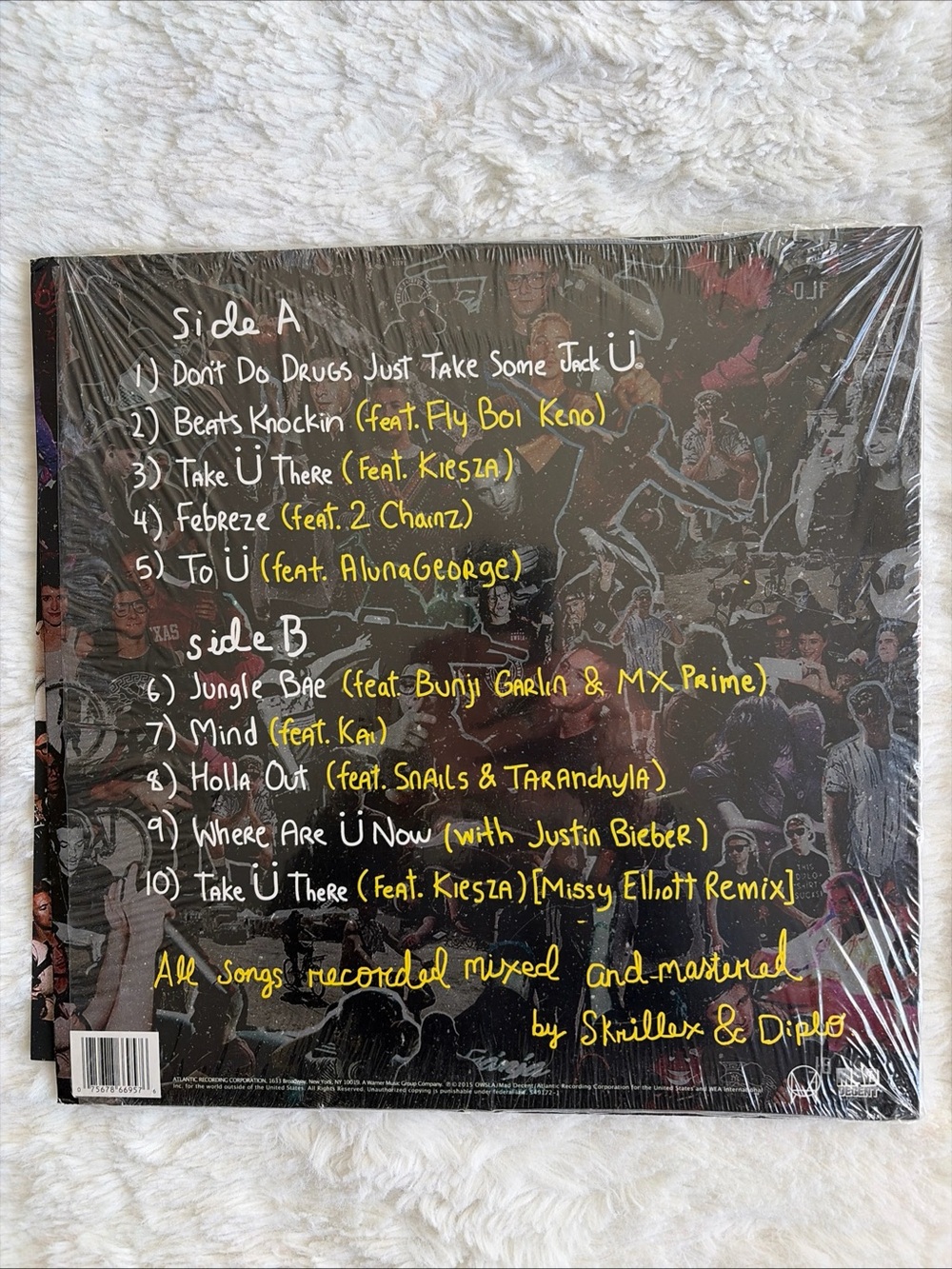 Jack Ü – Skrillex and Diplo Present Jack Ü (2015 Yellow Vinyl LP) Rare Version - Picture 2 of 4